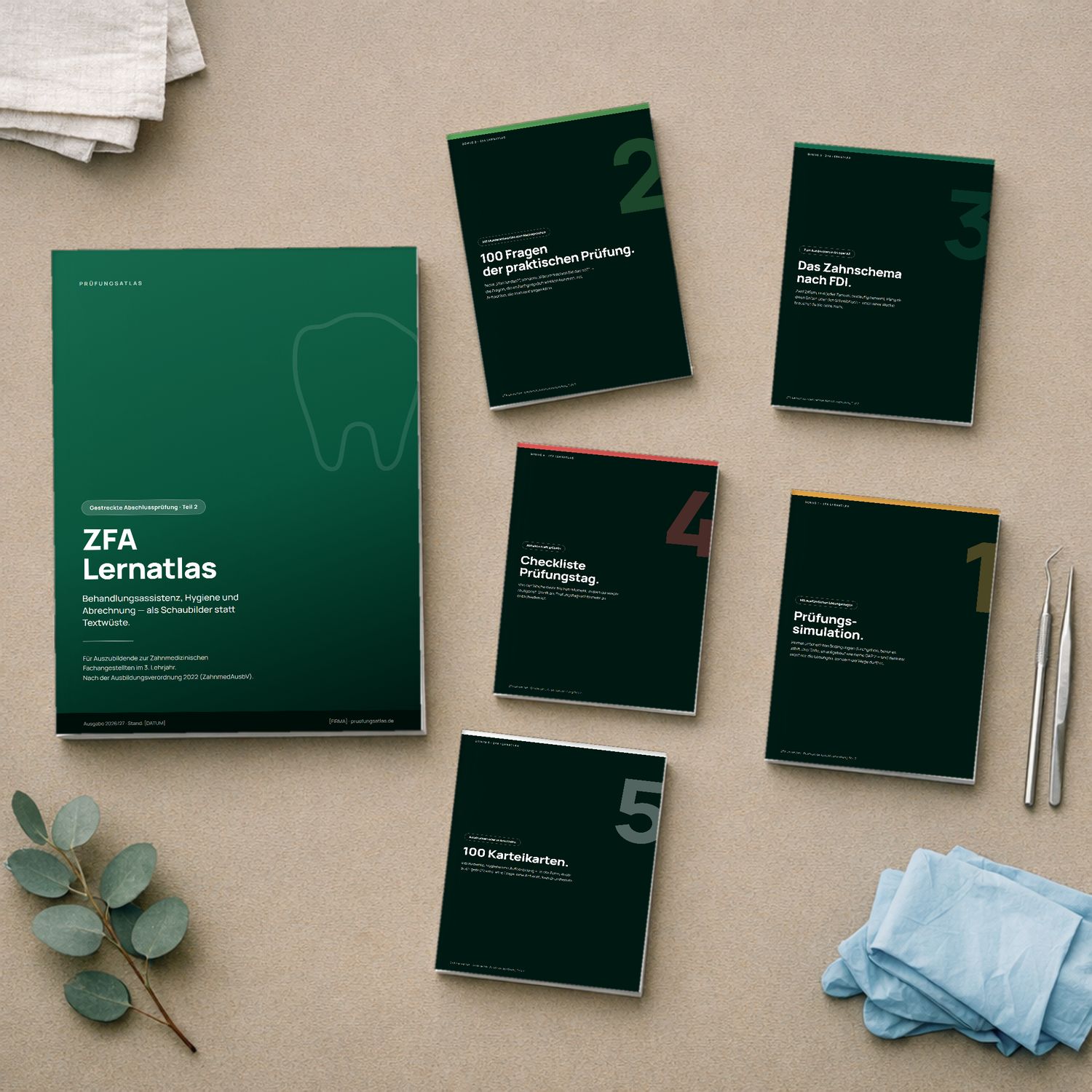 Der ZFA Lernatlas mit allen fünf Boni — das komplette Paket